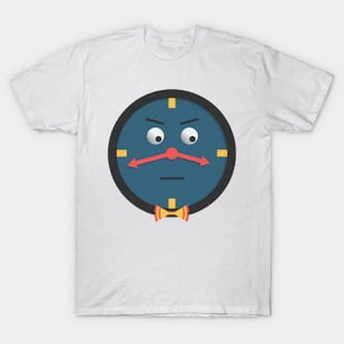 dot hug me im scared clock sticker T-Shirt